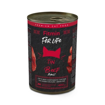 Вологий корм для котів Fitmin FFL with Beef 400 г (8595237035700)