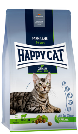 Сухий корм Happy Cat Culinary Weide Lamm для дорослих котів з ягням 10 кг (4001967140712)