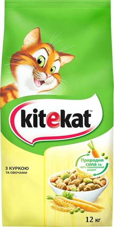 Сухий корм для котів Kitekat Курочка з овочами 12кг (5900951013072)