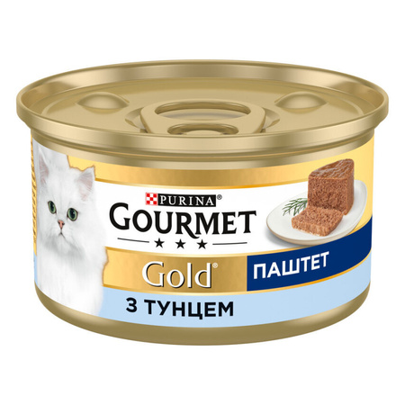 Вологий корм Purina Gourmet Gold для дорослих котів, паштет з тунцем 12x85 г (7613031381029)