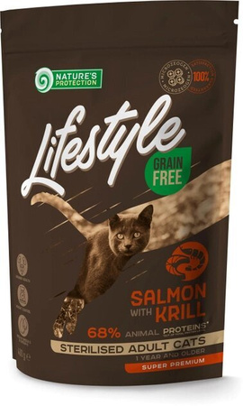 Сухий корм  Nature's Protection Lifestyle Grain Free Adult Cat 400г (4771317457981)