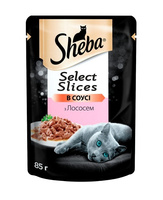 Консервований корм Sheba Select Slices з лососем у соусі 12x85г (4770608257279)