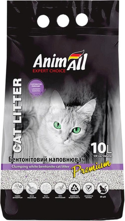 Наповнювач для котячого туалету AnimAll Бентонітовий грудкувальний 8.6 кг (10 л)  (4820224500577)