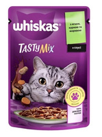 Вологий корм Whiskas TastyMix для котів з ягням, куркою та морквою 12x85г (4770608262433)