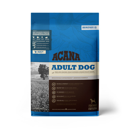 Сухий корм для собак всіх порід Acana Adult Dog Recipe 6 кг (0064992525606) + Нашийник Bayer Форесто від бліх і кліщів для собак 70см