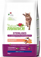 Сухий корм для котів Trainer Natural Super Premium Adult Sterilised з лососем 3 кг (8059149029849)