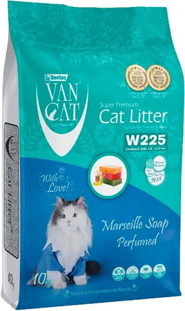 Наповнювач для котячого туалету Van Cat Super Premium Quality Marseille Soap 10 кг (12 л) (8699245857832)