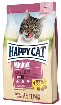 Сухий корм Happy Cat Minkas Sterilised Geflugel для стерилізованих кішок з птицею 10 кг (4001967074222)