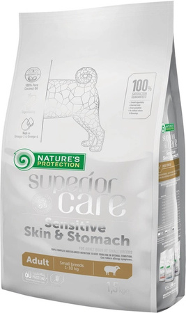 Сухий корм для собак Nature's Protection Superior Care Sensitive Skin&Stomach 1.5 кг (4771317457943)