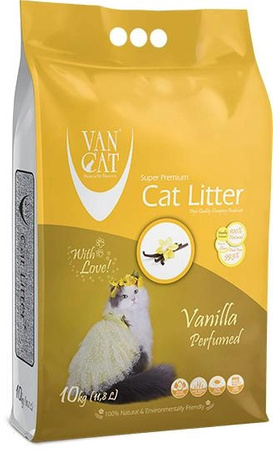 Наповнювач для котячого туалету Van Cat Super Premium Quality Vanilla 10 кг (8699245856392)