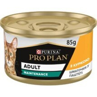 Вологий корм Purina Pro Plan Adult для дорослих котів з куркою 12x85 г (8445290173218)