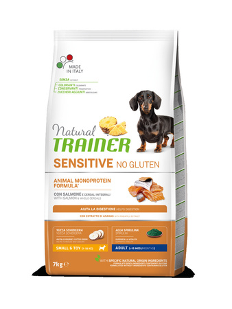 Сухий корм для собак Trainer Natural Dog Sensitive Adult Mini з лососем 7 кг (8059149252490)