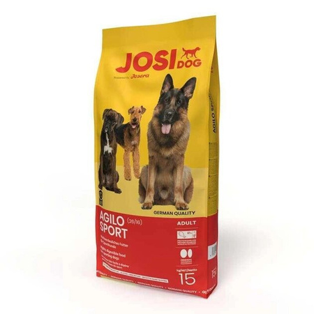 Сухий корм для собак Josera JosiDog Agilo Sport Adult 15 кг (4032254770657) + Нашийник Bayer Форесто від бліх і кліщів для собак 70см