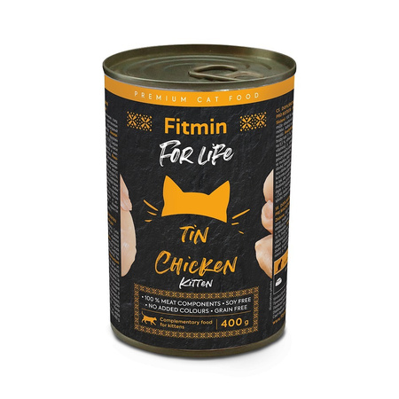 Вологий корм для кошенят Fitmin FFL Cat with Chicken 6x400 г (8595237035717)