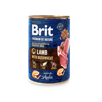 Вологий корм Brit Premium by Nature Lamb with Buckwheat 400г (8595602561841)