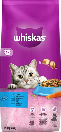 Сухий корм для дорослих кішок Whiskas з тунцем 14кг (5900951014390)