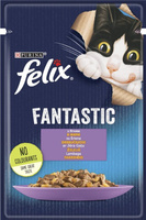 Вологий корм для кішок Purina Felix Fantastic з ягням у желе 85 г (7613039838969)