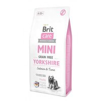 Сухий корм Brit Care GF Mini Yorkshire для йоркширських тер'єрів 7 кг (8595602520213) + Нашийник Bayer Форесто від бліх і кліщів для собак і кішок малих порід 38см