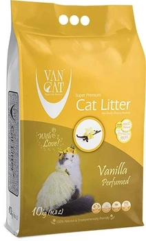 Наповнювач для котячого туалету Van Cat Super Premium Quality Vanilla 10 кг (8699245856392)