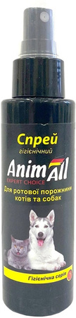 Спрей гігієнічний AnimAll для ротової порожнини кішок і собак 100мл (4820224500317)