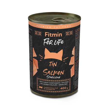 Вологий корм Fitmin FFL Sterelised Cat Adult Salmon 12x400 г (8595237035724)