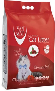 Наповнювач для котячого туалету Van Cat Super Premium Unscented 10 кг (8699245857818)