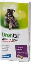 Таблетки Elanco Drontal Plus для лікування і гельмінтозів для собак уп. 6 таблеток (4007221042228)