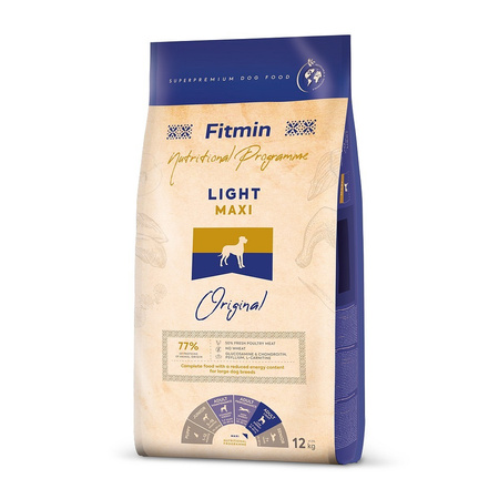 Сухий корм для собак великих порід Fitmin Dog Maxi Light 12 кг (8595237035434)