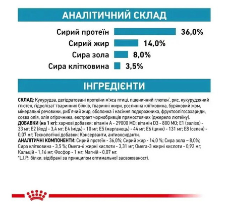 Сухий корм Royal Canin Skin & Coat при дерматозі та випаданні вовни у кішок  3,5 кг (3182550939188)