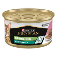 Вологий корм Purina Pro Plan Sterilised для стерилізованих котів з лососем 12x85 г (8445290173287)