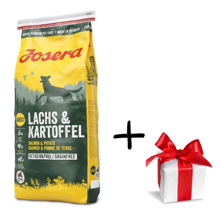 Сухий корм для дорослих собак Josera Lachs & Kartoffel 15 кг +Сюрприз для собаки(4032254742920)