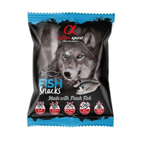 Ласощі для собак Alpha Spirit DOG Snacks Fish напіввологі з риби кубики 50 г (8436586310042)