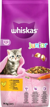 Сухий корм для кошенят Whiskas з куркою 2x14 кг (5900951014369)