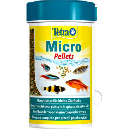 Корм Tetra Micro Pellets для акваріумних дрібних рибок, 100мл (4004218277496)