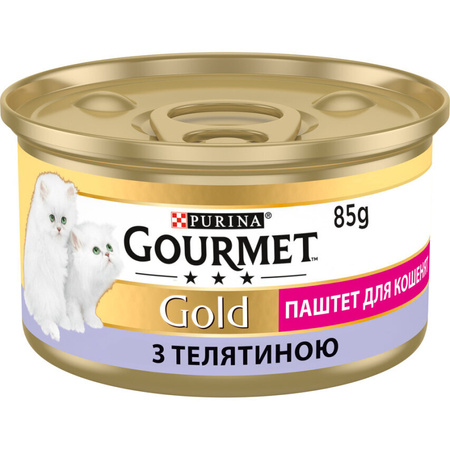 Вологий корм Purina Gourmet Gold для кошенят, паштет з телятиною 85 г (7613036330596)