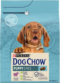 Сухий корм для собак Purina Dog Chow Puppy Lamb зі смаком ягняти 2.5 кг (7613034488657)