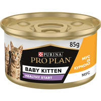 Вологий корм Purina Pro Plan Baby Kitten для кошенят після відлучення від матері мус 24x85 г (8445290673718)