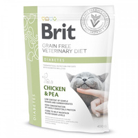 Сухий корм Brit GF VetDiet Cat Diabetes для котів при цукровому діабеті 400 г (8595602528530)