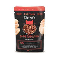 Вологий корм Fitmin For Life pouch For Kitten with Chicken12x 85 г (8595237015153)