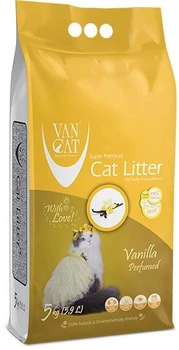 Наповнювач для котячого туалету Van Cat Super Premium Quality Vanilla 5 кг (8699245857795)