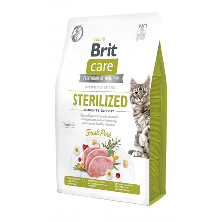 Сухий корм для котів Brit Care Cat by Nutrition Sterilized Immunity Support 400 г (8595602565061)