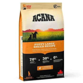 Сухий корм Acana Puppy Large Breed Recipe для цуценят великих порід 11,4 кг (0064992501112)