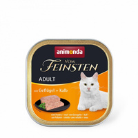 Вологий корм Animonda Vom Feinsten Adult with Poultry+Veal з птицею і телятиною для котів 100 г 4017721832007