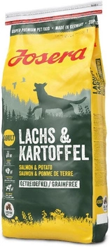 Сухий корм для дорослих собак Josera Lachs & Kartoffel 15 кг (4032254742920) + Нашийник Bayer Форесто від бліх і кліщів для собак 70см