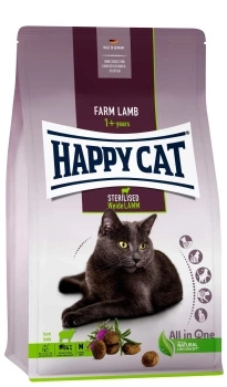 Сухий корм Happy Cat Sterilised Weide Lamm для стерилізованих котів з ягням 10 кг 4001967140149