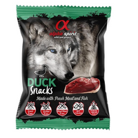 Ласощі для собак Alpha Spirit Snacks напіввологі беззернові кубики з качкою 50 г (8436586310059)