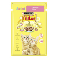 Вологий корм для кошенят Purina Frieskies Junior з куркою 85 г (7613036962292)