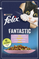 Вологий корм Purina Felix Fantastic із форелью та зеленими бобами в желе 85 г (7613039841617)