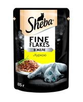 Консервований корм Sheba Fine Flakes з куркою в желе 85г (4770608257224)