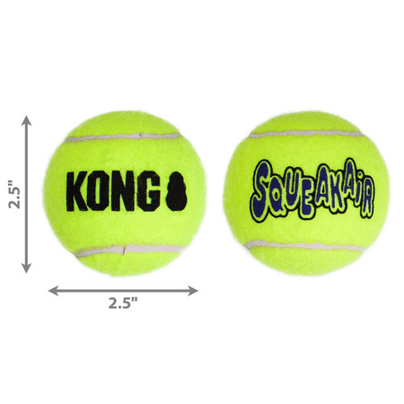 Іграшка KONG SqueakAir Ball м’яч-пискавка M - 3шт (35585775203)